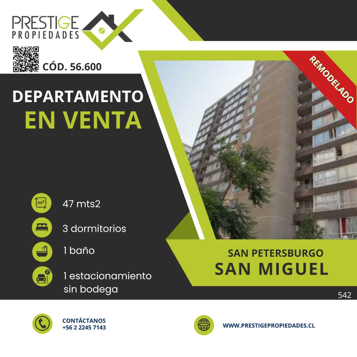 departamento en venta en San Miguel